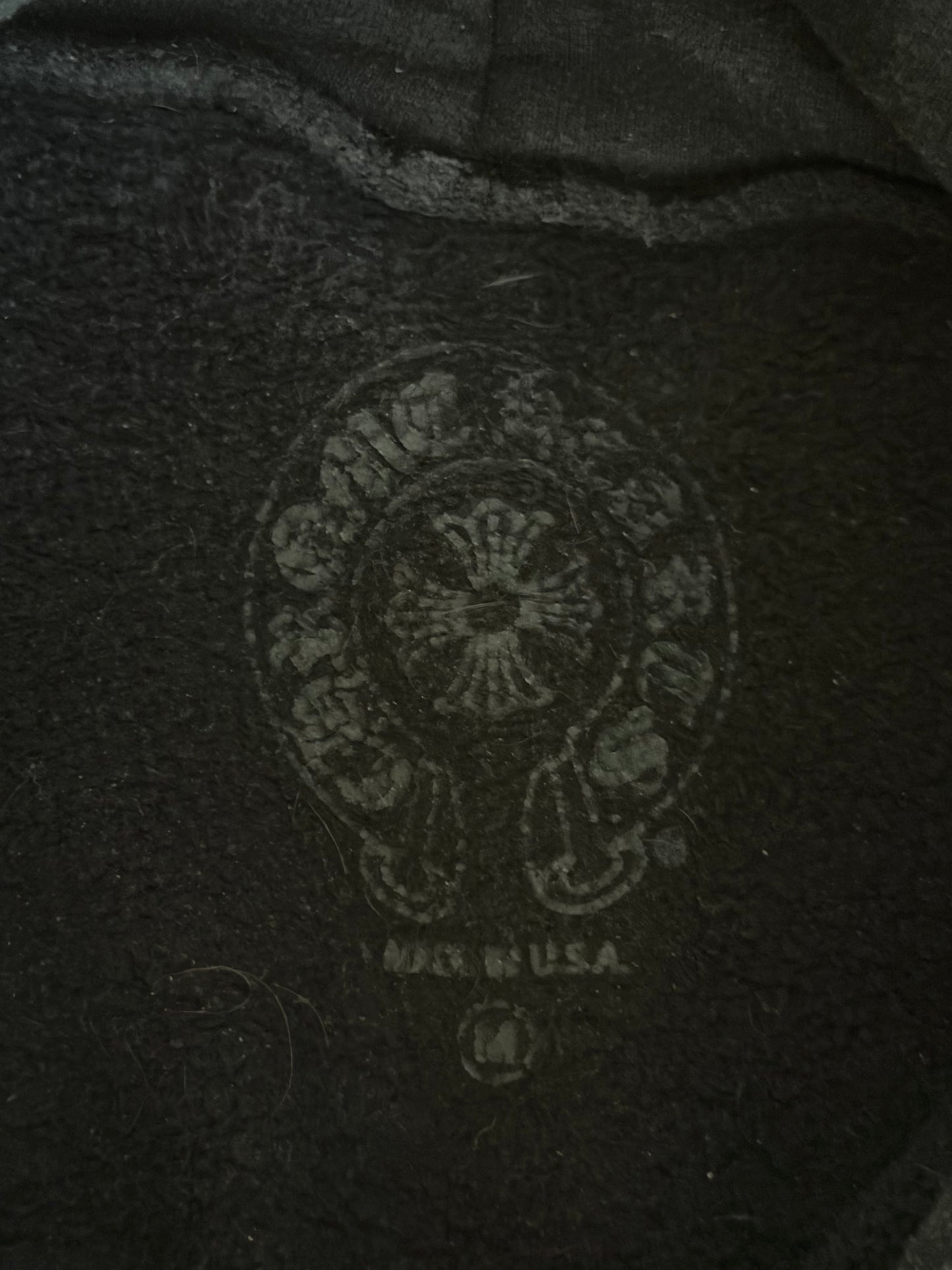 Chrome Hearts Black & White T-Bar Logo Hoodie