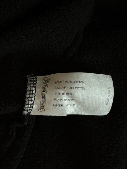 Chrome Hearts Black & White T-Bar Logo Hoodie