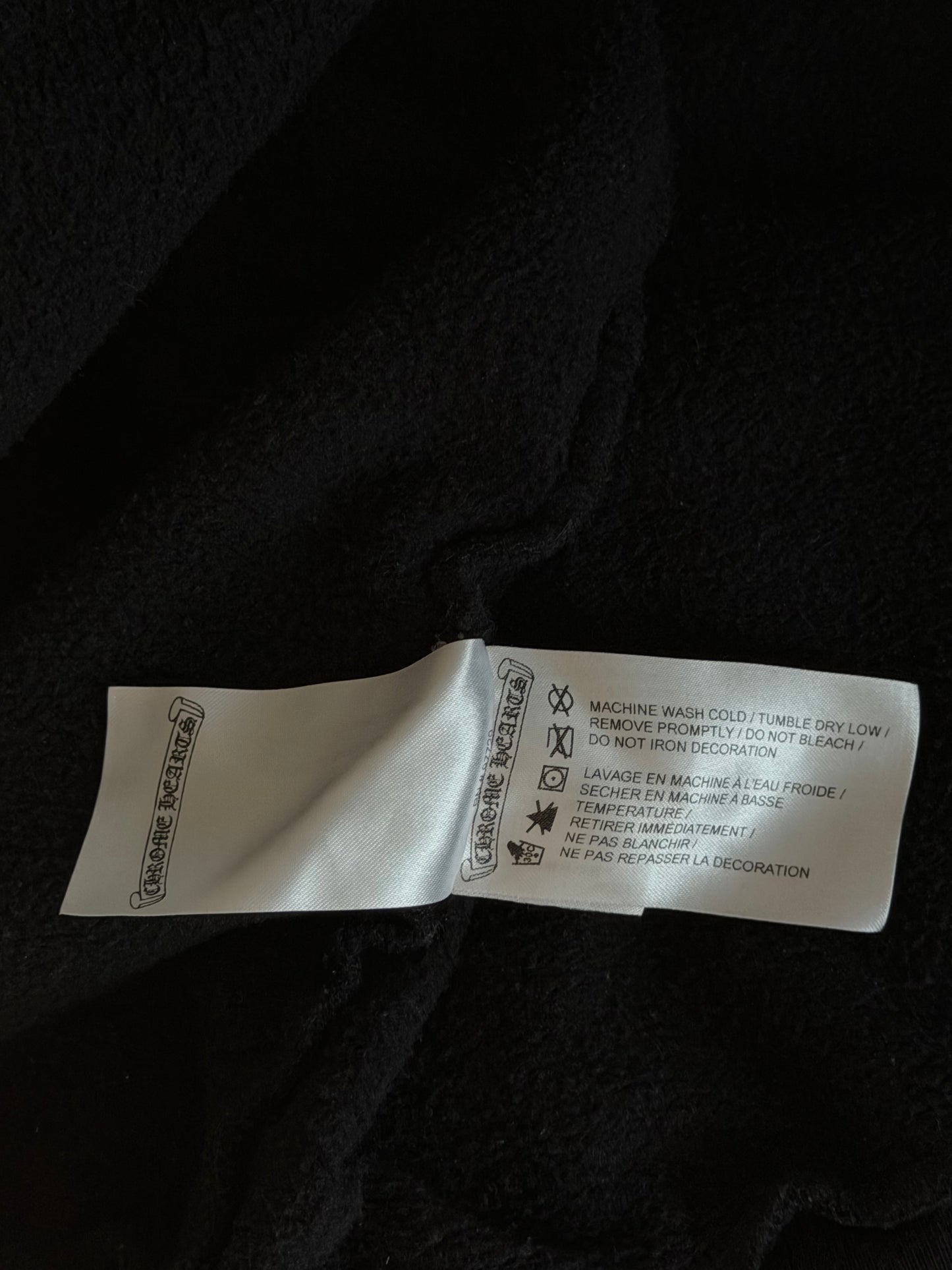 Chrome Hearts Black & White T-Bar Logo Hoodie
