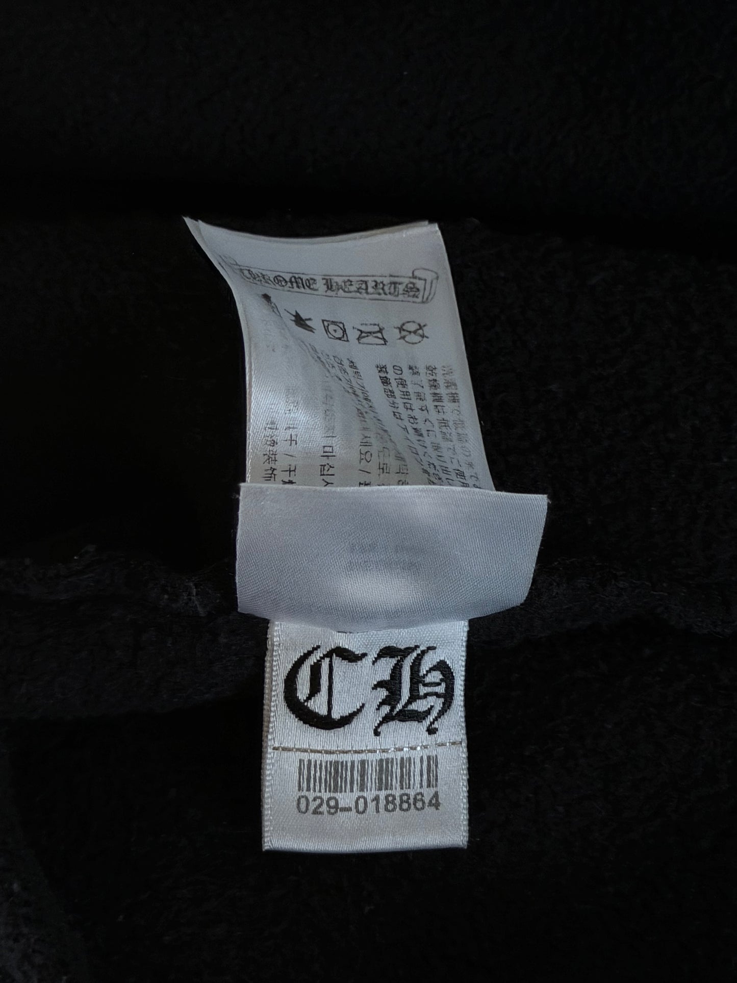 Chrome Hearts Black & White T-Bar Logo Hoodie