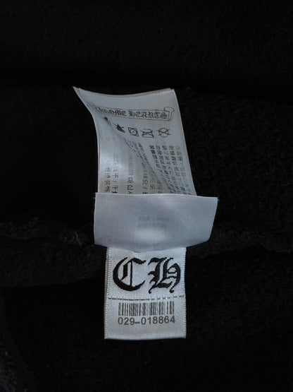 Chrome Hearts Black & White T-Bar Logo Hoodie