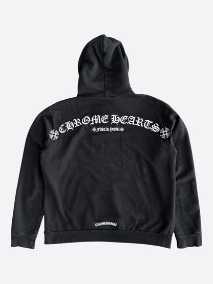 Chrome Hearts Black & White T-Bar Logo Hoodie