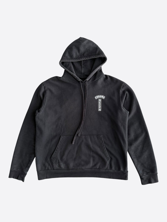 Chrome Hearts Black & White T-Bar Logo Hoodie