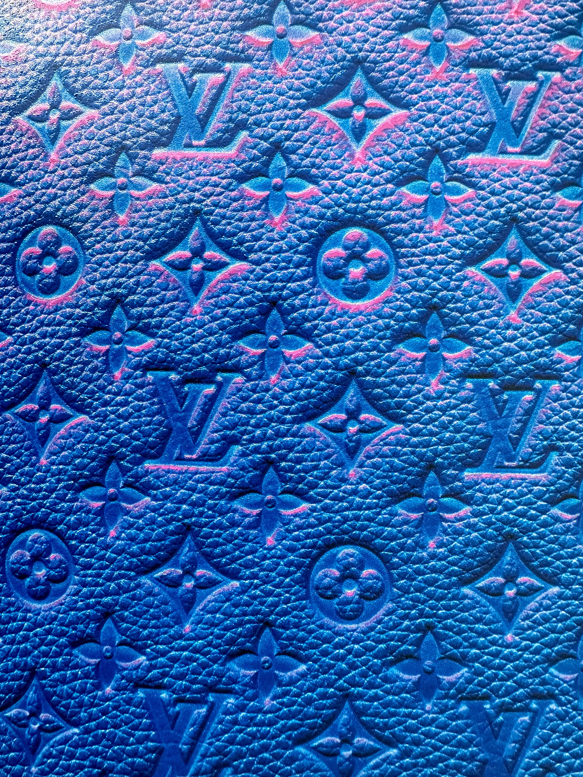 vuitton wallpaper blue