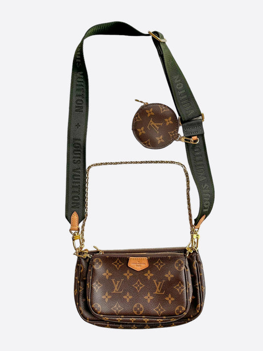 Louis Vuitton Khaki Brown Monogram Multi Pochette