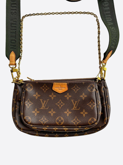 Louis Vuitton Khaki Brown Monogram Multi Pochette