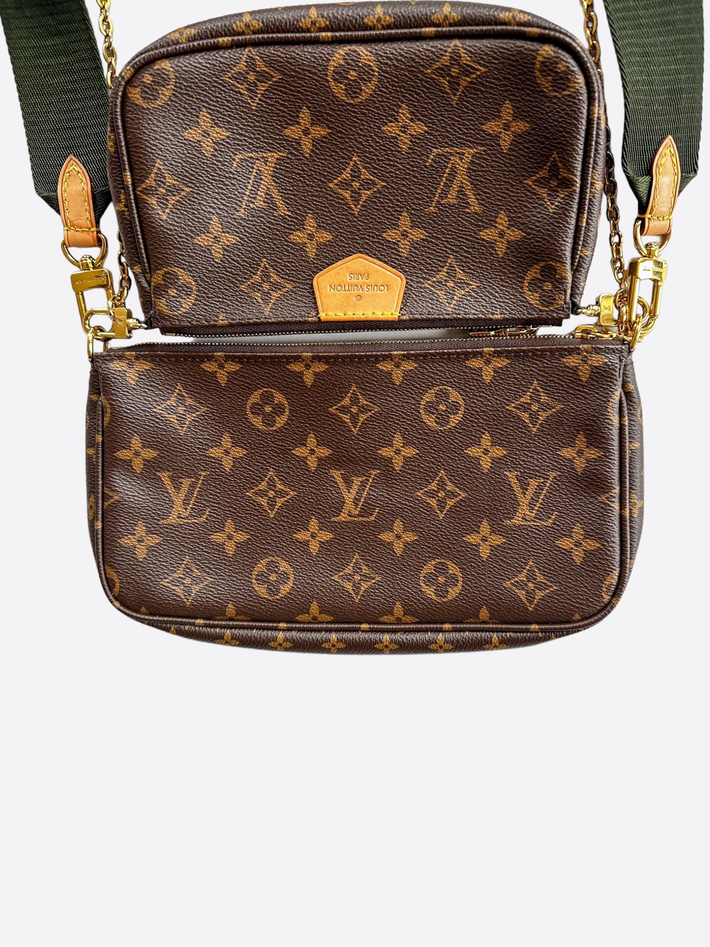 Louis Vuitton Khaki Brown Monogram Multi Pochette