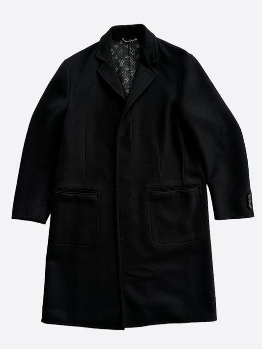 Louis Vuitton Black Wool Peacoat