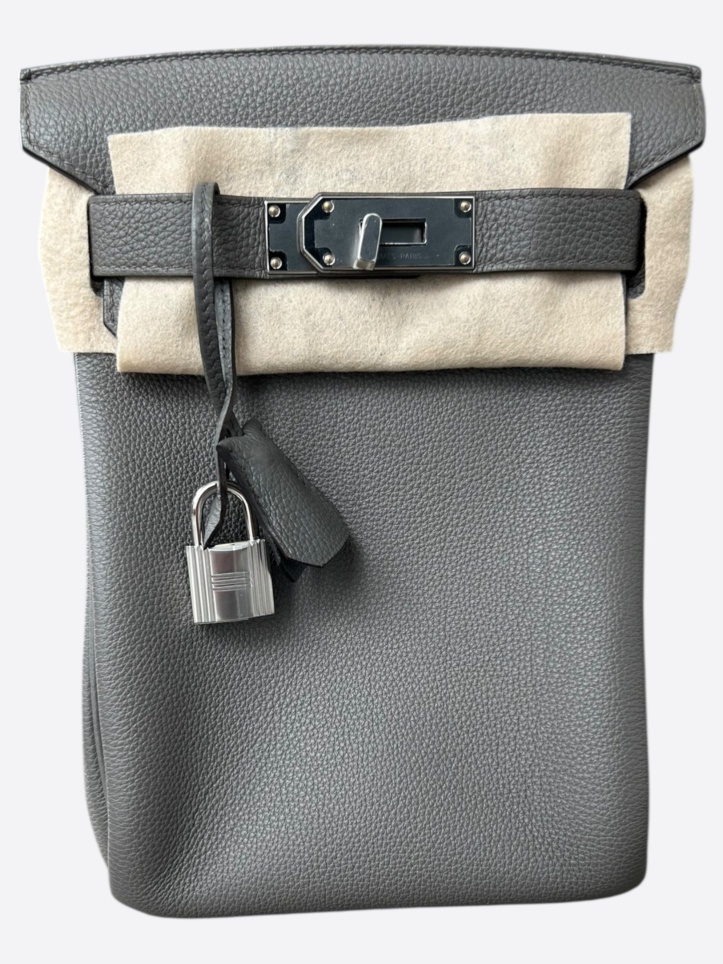 Hermes Grey HAC A Dos Crossbody Backpack