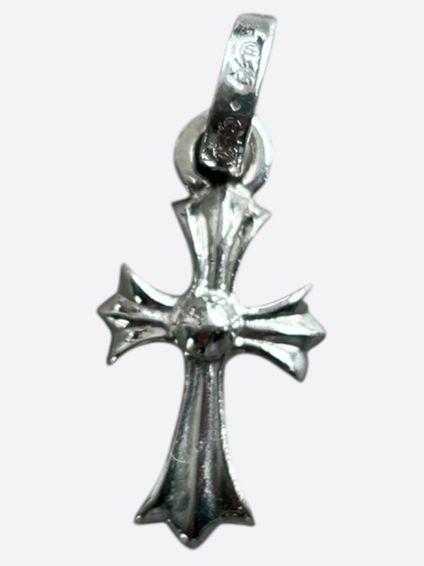 Chrome Hearts White Gold & Diamond Baby Fat Pendant