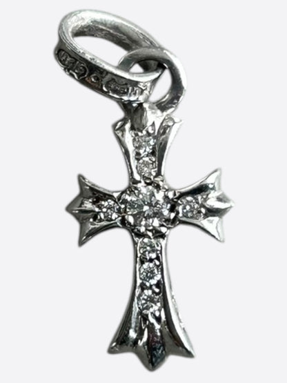 Chrome Hearts White Gold & Diamond Baby Fat Pendant