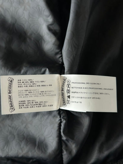 Chrome Hearts Matty Boy Black Cross Jacquard Chomper Quilted Jacket
