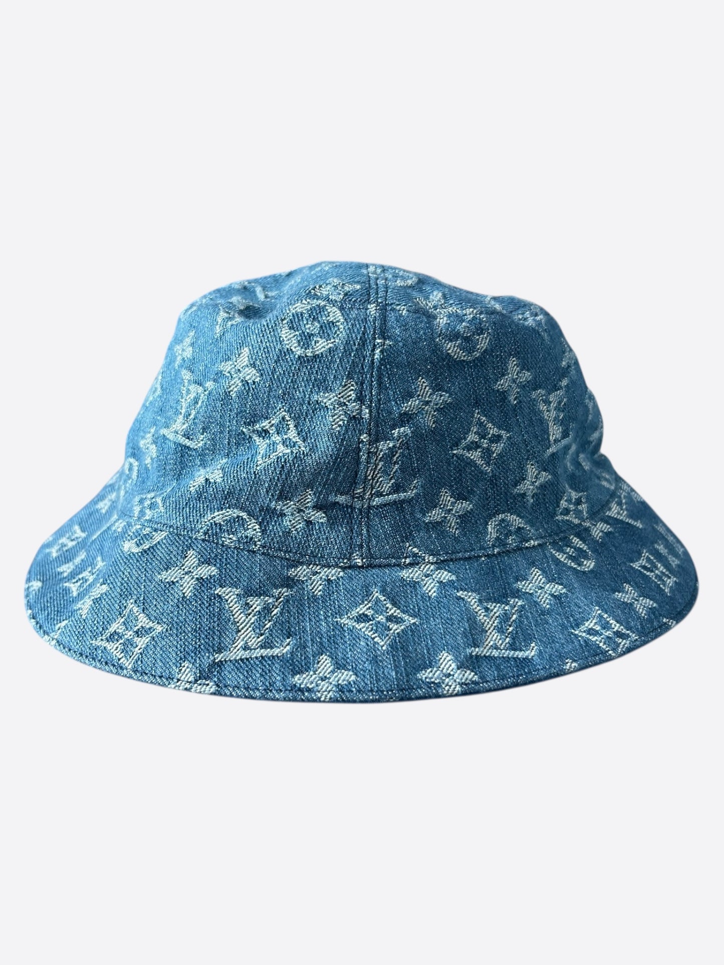 Louis Vuitton Blue Denim Monogram Bucket Hat