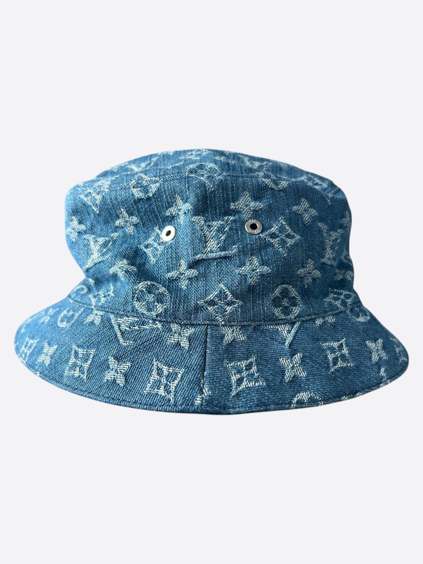Louis Vuitton Blue Denim Monogram Bucket Hat