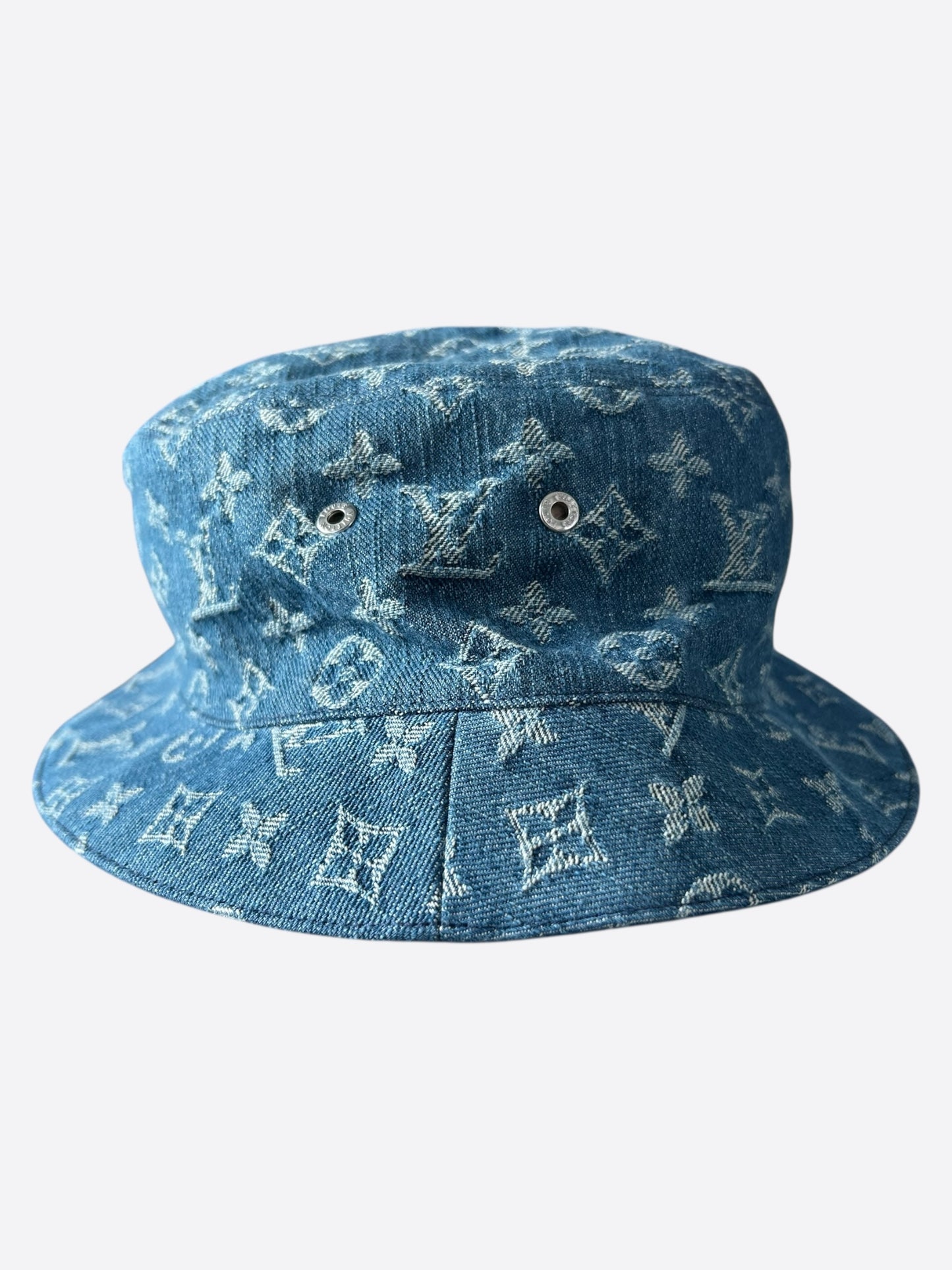 Louis Vuitton Blue Denim Monogram Bucket Hat