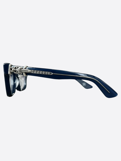 Chrome Hearts Blue & Silver Vagillionaire 2 Glasses