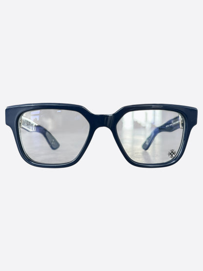 Chrome Hearts Blue & Silver Vagillionaire 2 Glasses
