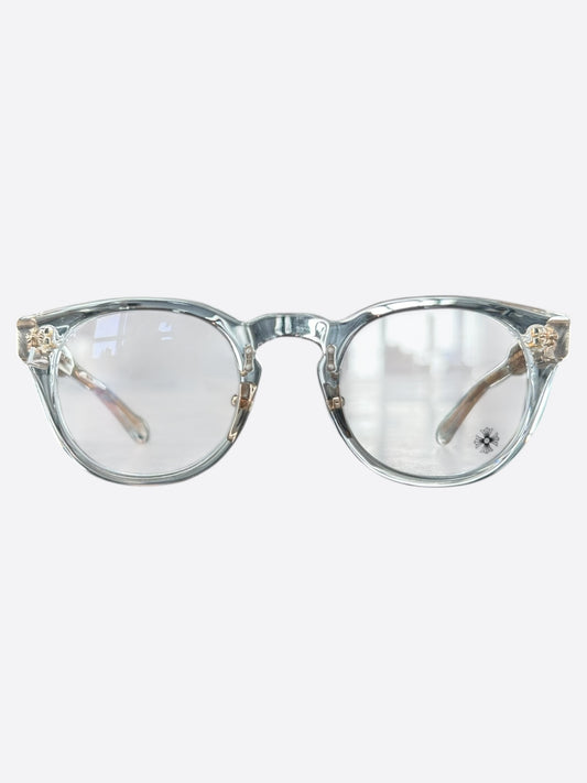 Chrome Hearts Clear & Gold Dingalonglinglong Glasses