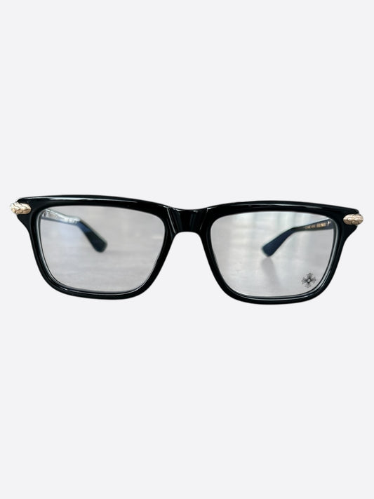 Chrome Hearts Black & Silver Little Dinger Glasses
