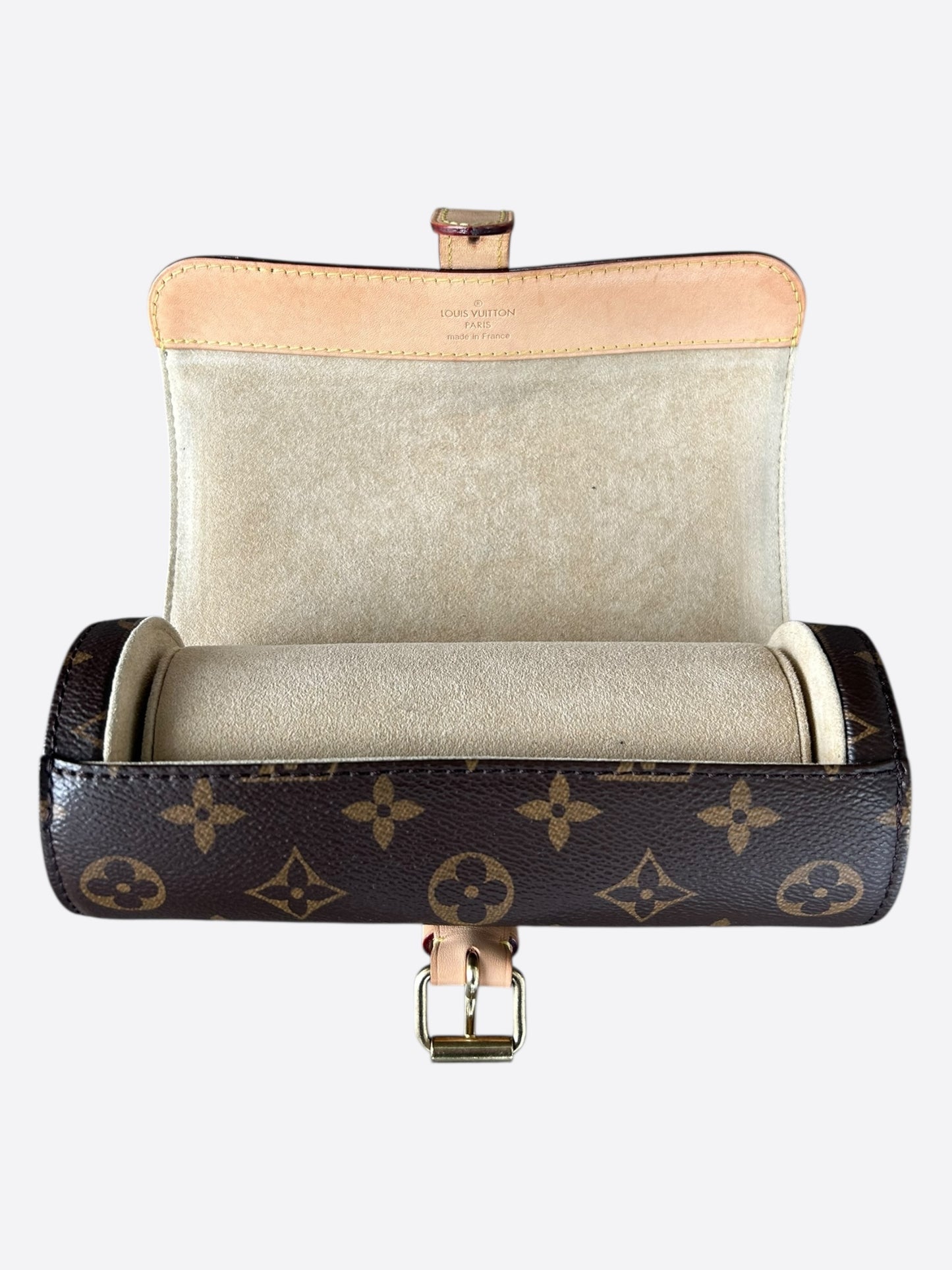 Louis Vuitton Brown Monogram Watch Roll