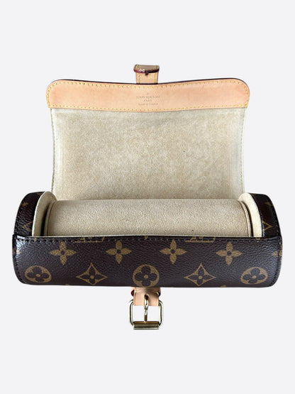 Louis Vuitton Brown Monogram Watch Roll
