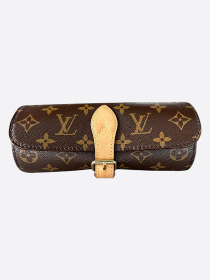 Louis Vuitton Brown Monogram Watch Roll