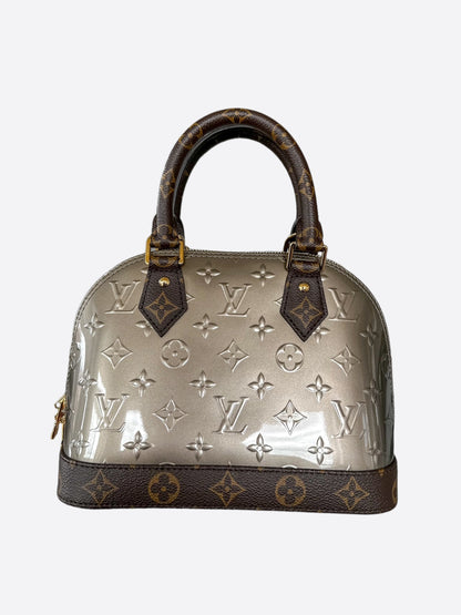 Louis Vuitton Champagne Metallise Vernis Monogram Alma BB