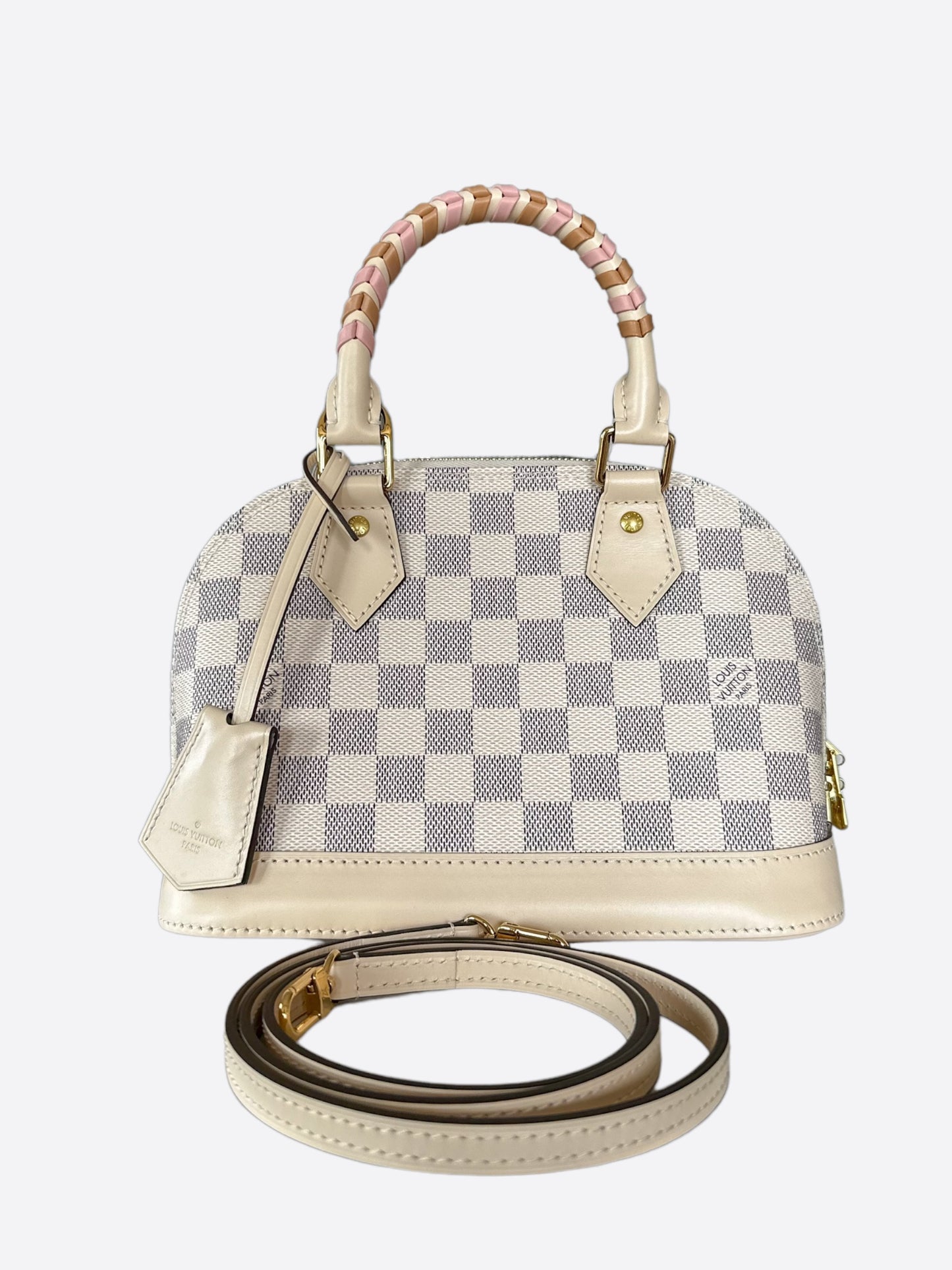 Louis Vuitton Damier Azur Pink Special Handle Alma BB