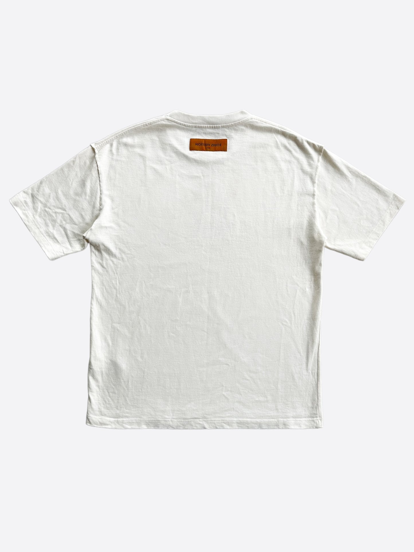 Louis Vuitton White Rainbow Logo T-Shirt