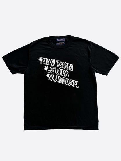 Louis Vuitton Black & White Maison Intarsia T-Shirt