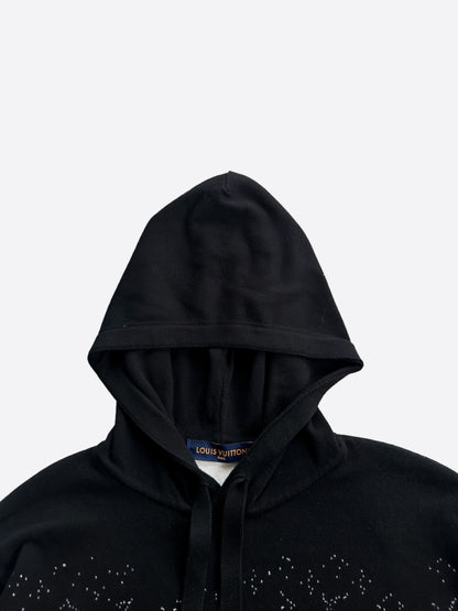 Louis Vuitton Black & White Monogram Gradient Hoodie