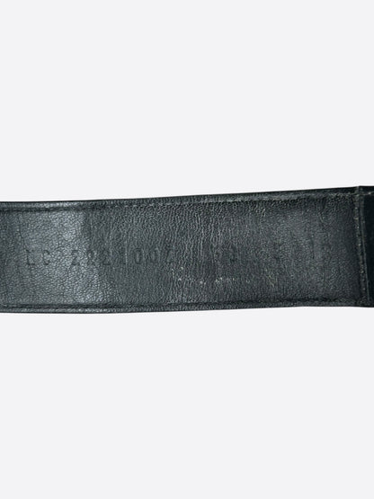 Hermes Black Leather Chypre Women's Sandals