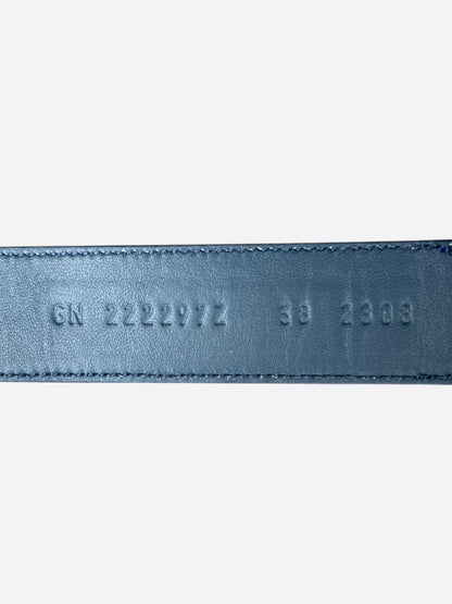 Hermes Blue Suede Chypre Women's Sandals