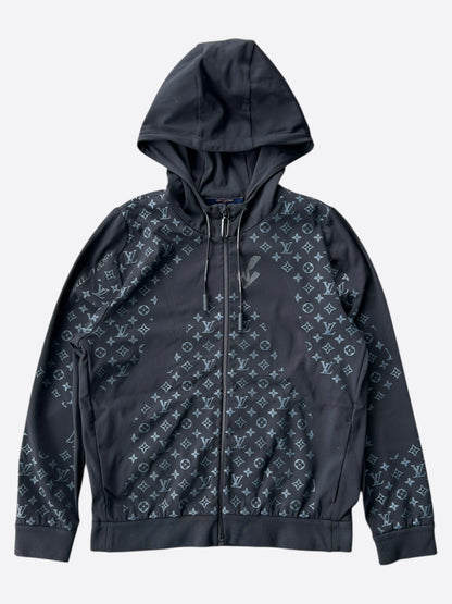 Louis Vuitton Black & Blue 2054 Heat Reflective Monogram Hoodie
