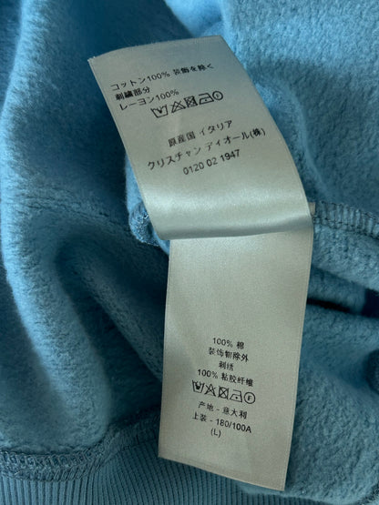 Dior Blue & White CD Icon Embroidered Hoodie