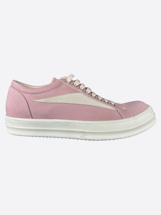 Rick Owens Pink Vintage Low Top Sneakers