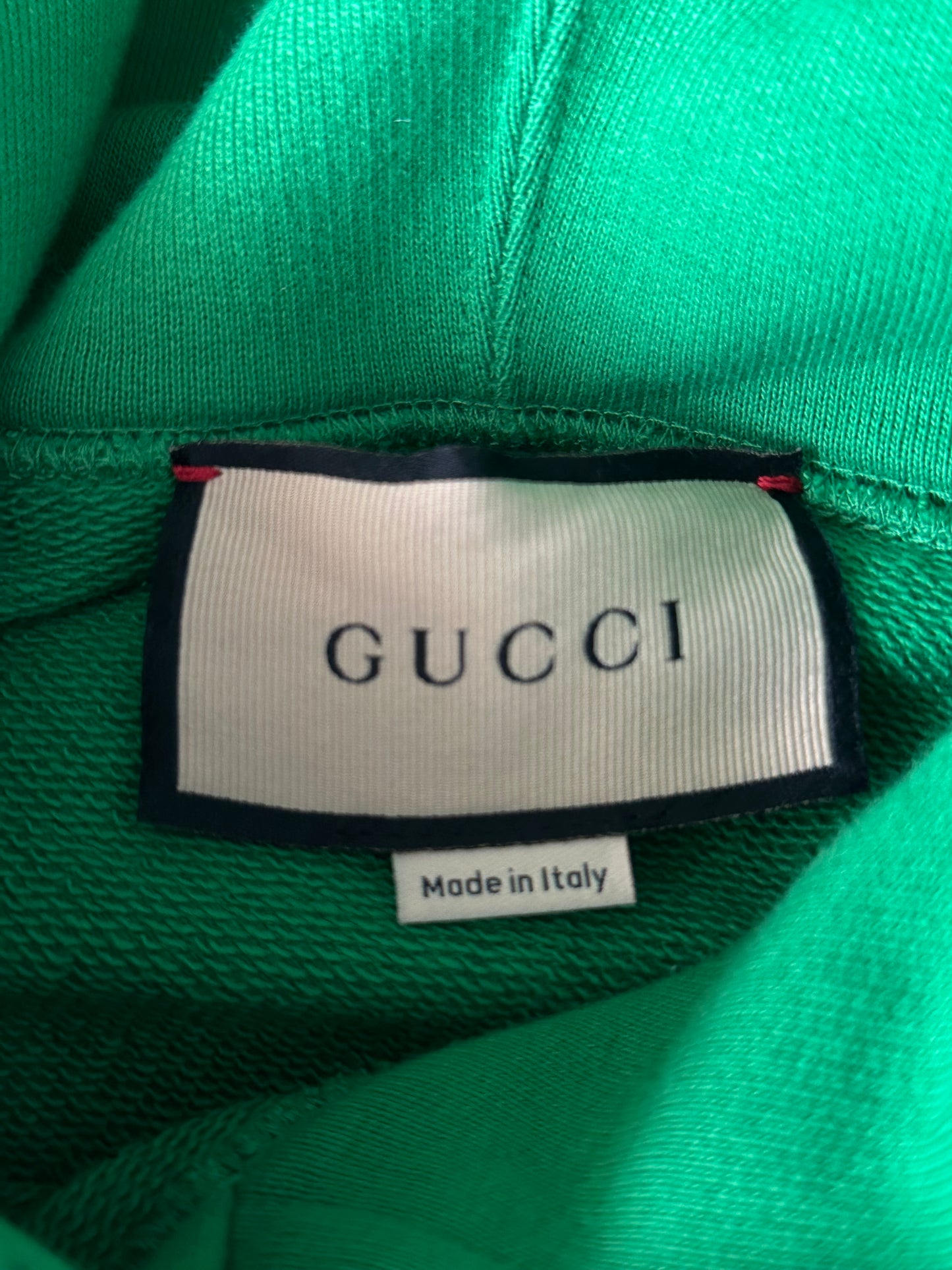 Gucci Green Multicolor Star GG Logo Hoodie