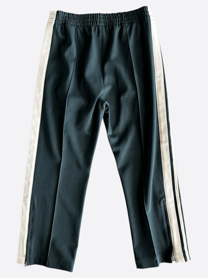 Bottega Veneta Green & White Striped Wool Trackpants