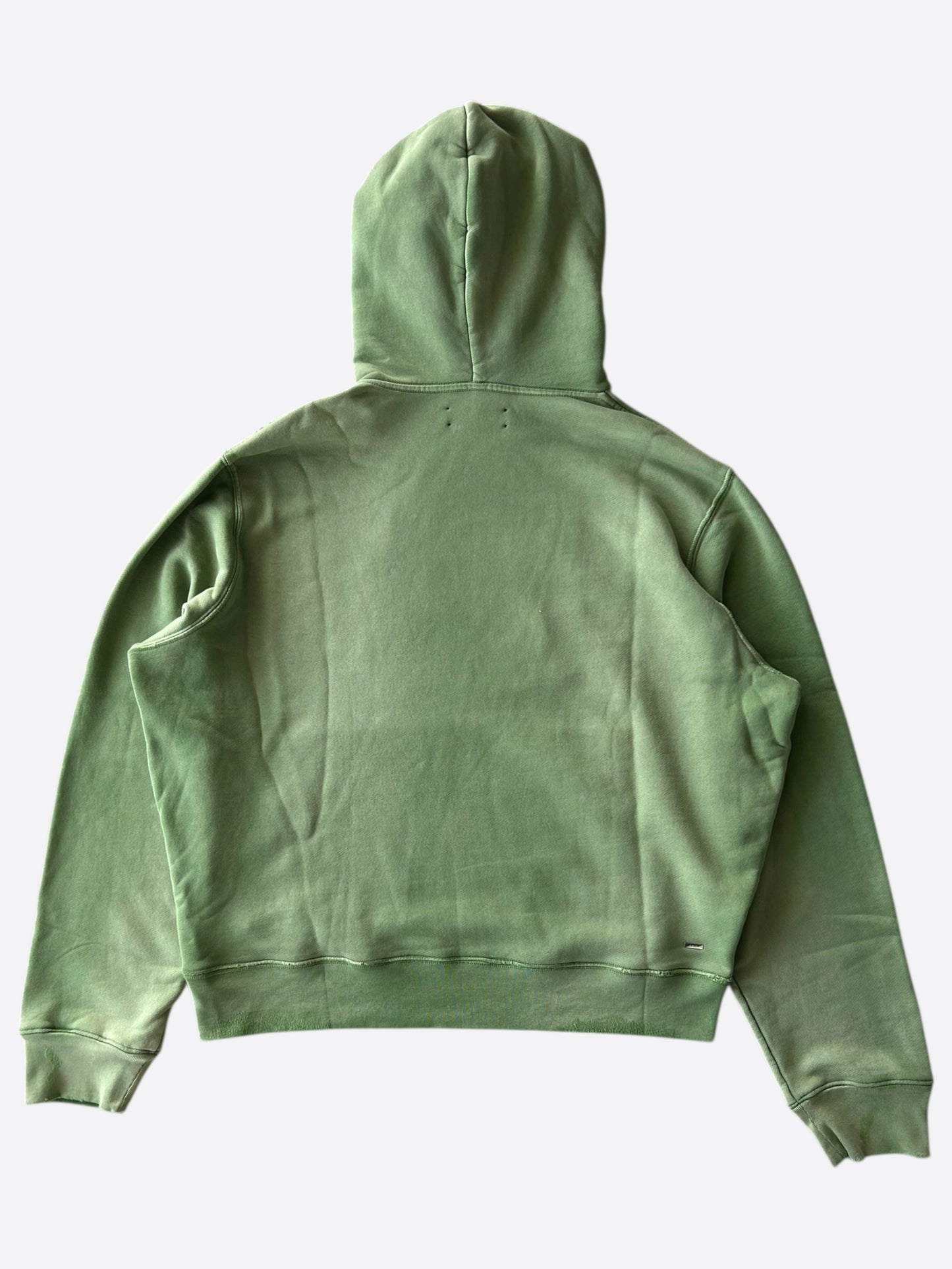 Amiri Green & Yellow Track Logo Hoodie