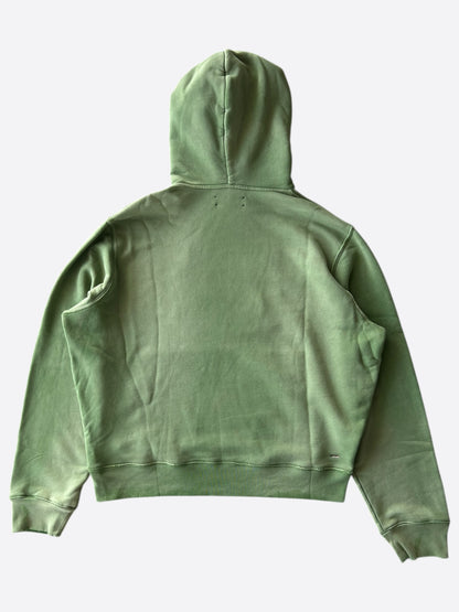 Amiri Green & Yellow Track Logo Hoodie