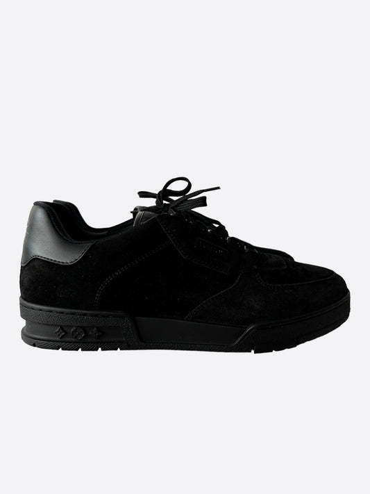 Louis Vuitton Black Suede Employee Exclusive Trainers