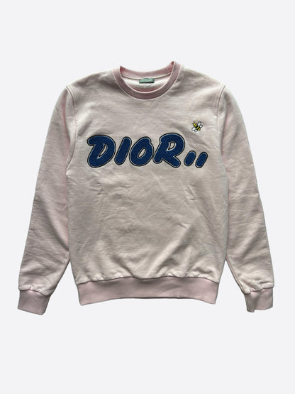 Dior Kaws Pink Logo Sweater