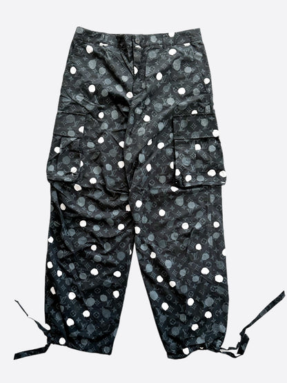 Louis Vuitton Yayoi Kusama Black Polka Dot Cargo Pants