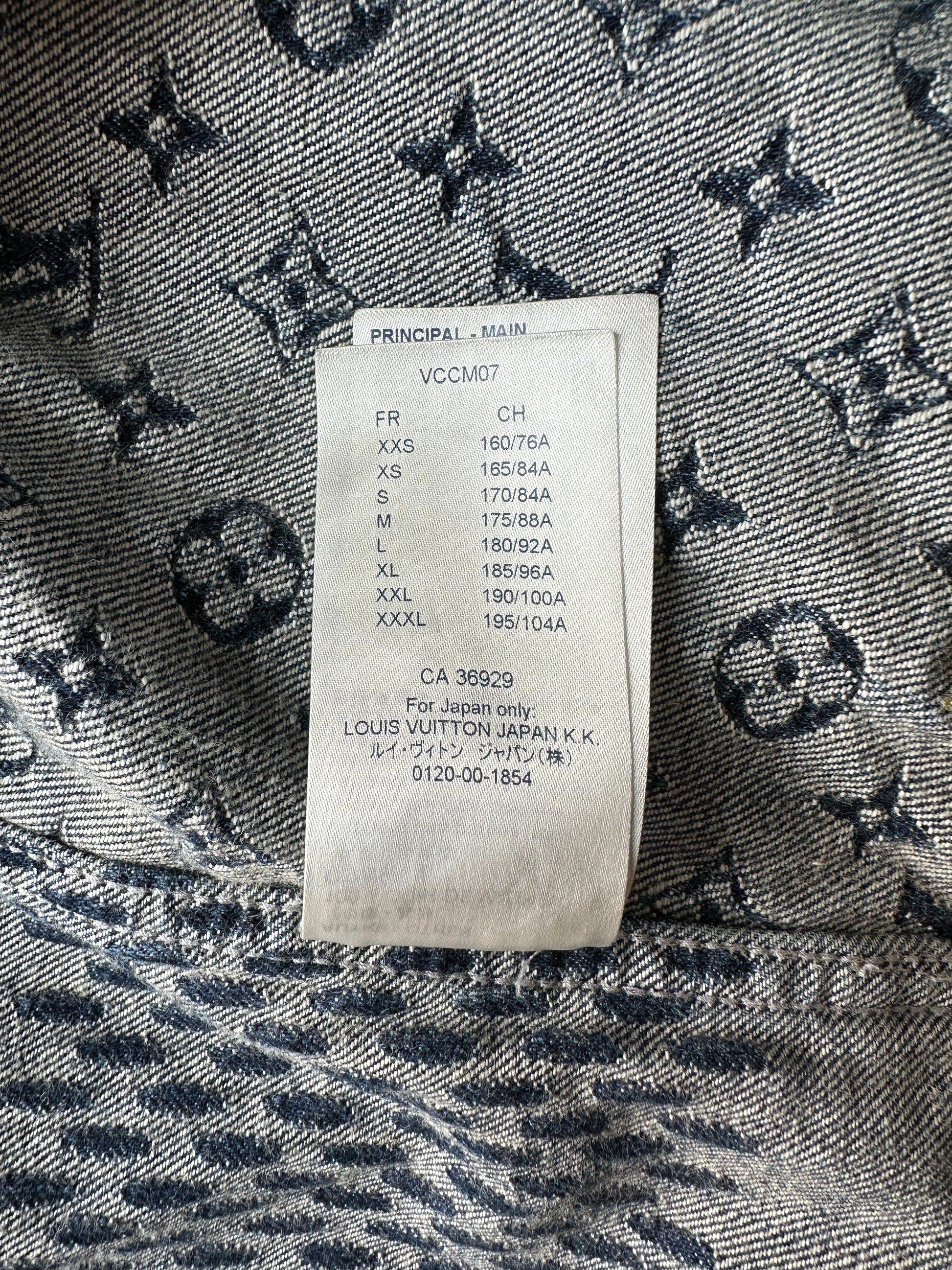 Louis Vuitton Nigo Blue Monogram Denim Jacket – Savonches