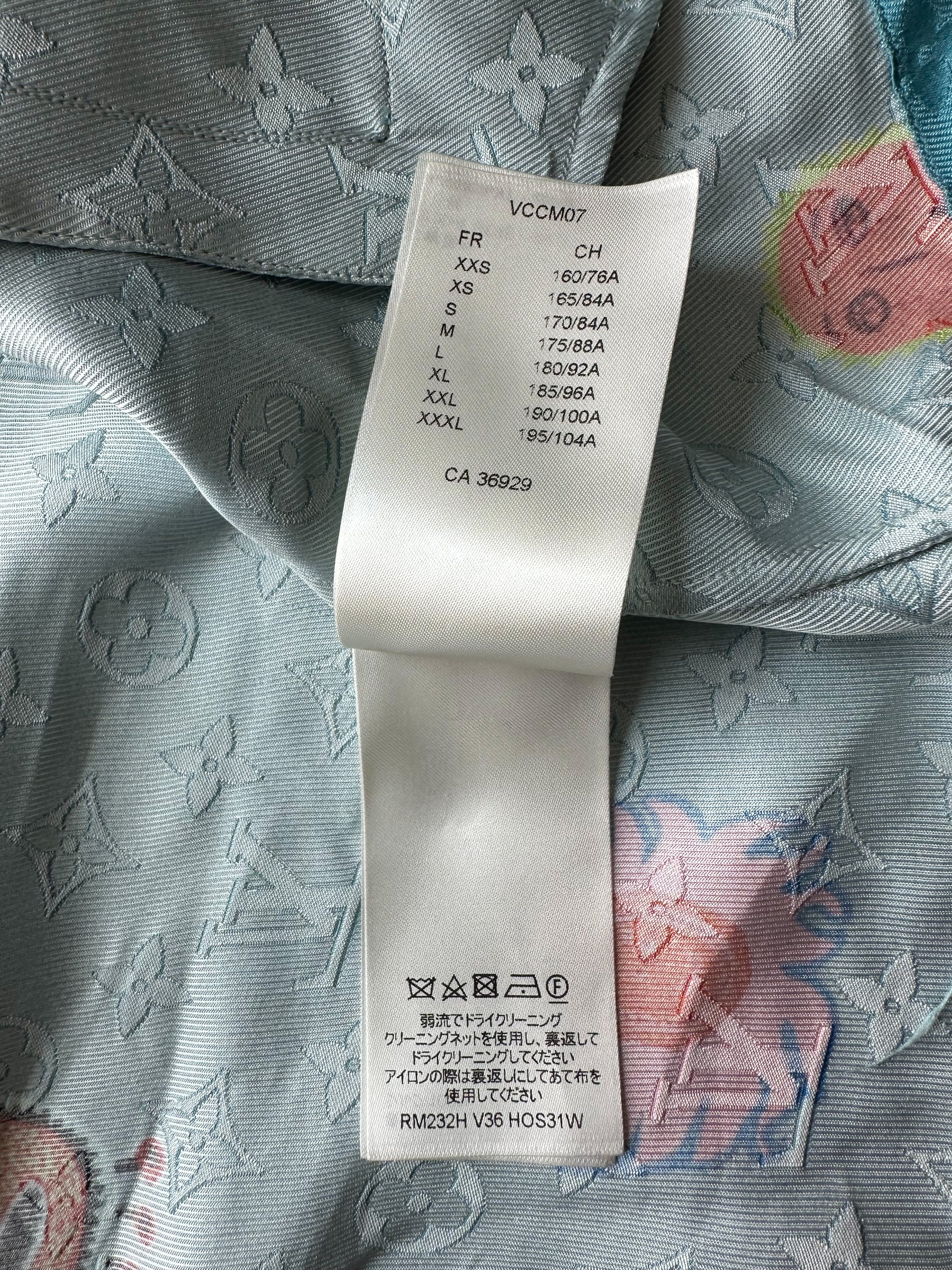 Louis Vuitton Yayoi Kusama Faces Monogram Silk Shirt