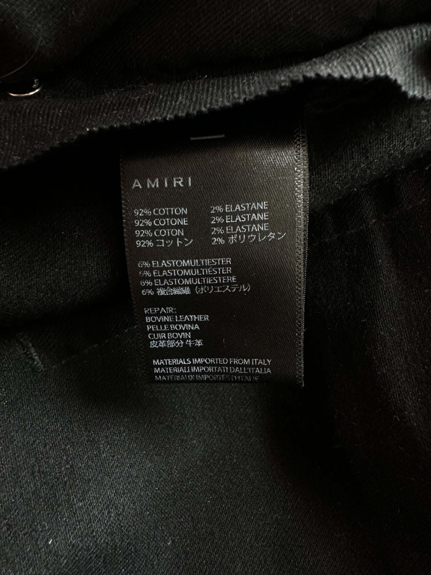 Amiri Black Distressed MX1 Jeans