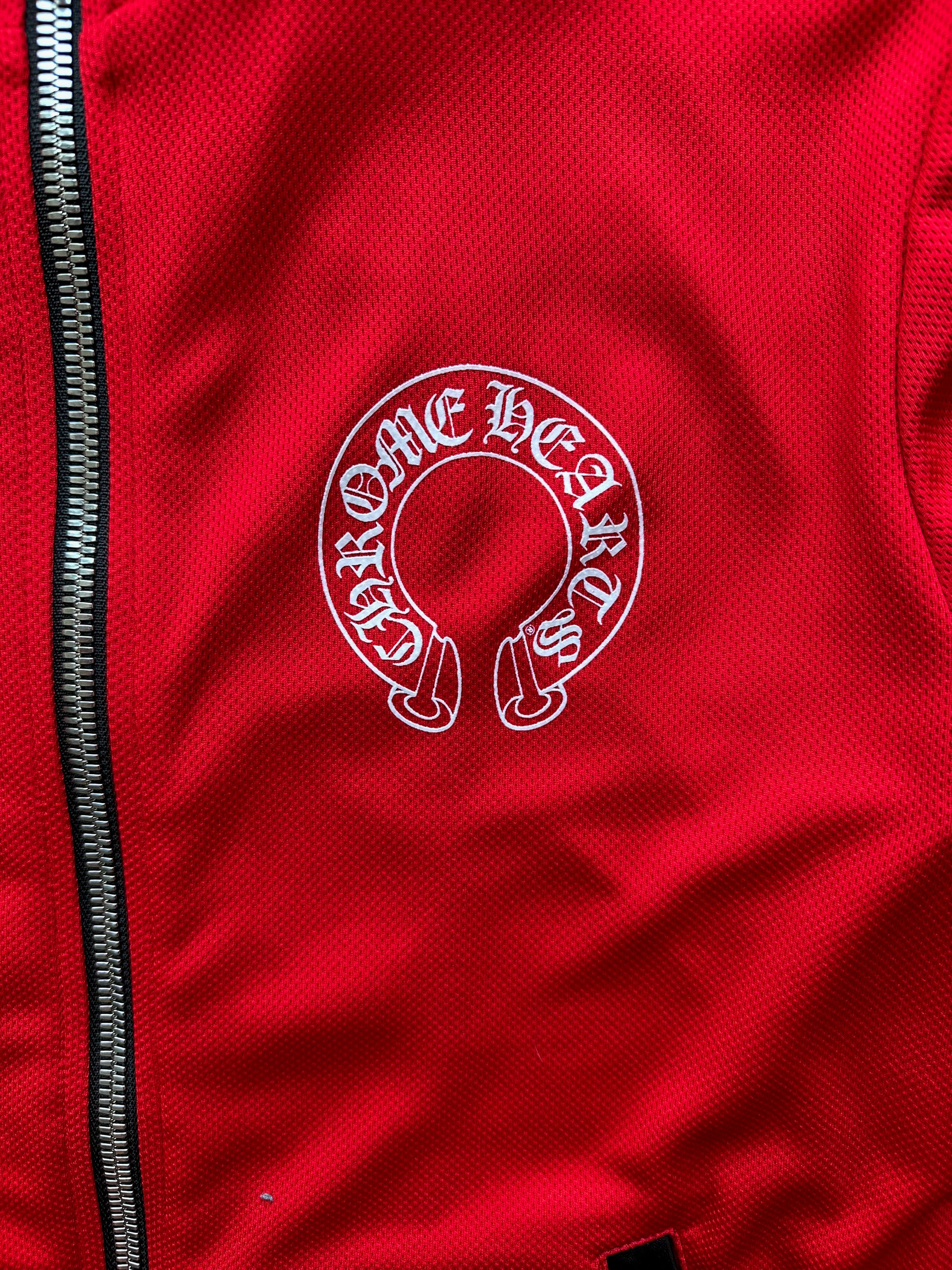 Chrome Hearts White Horseshoe Logo Track Jacket