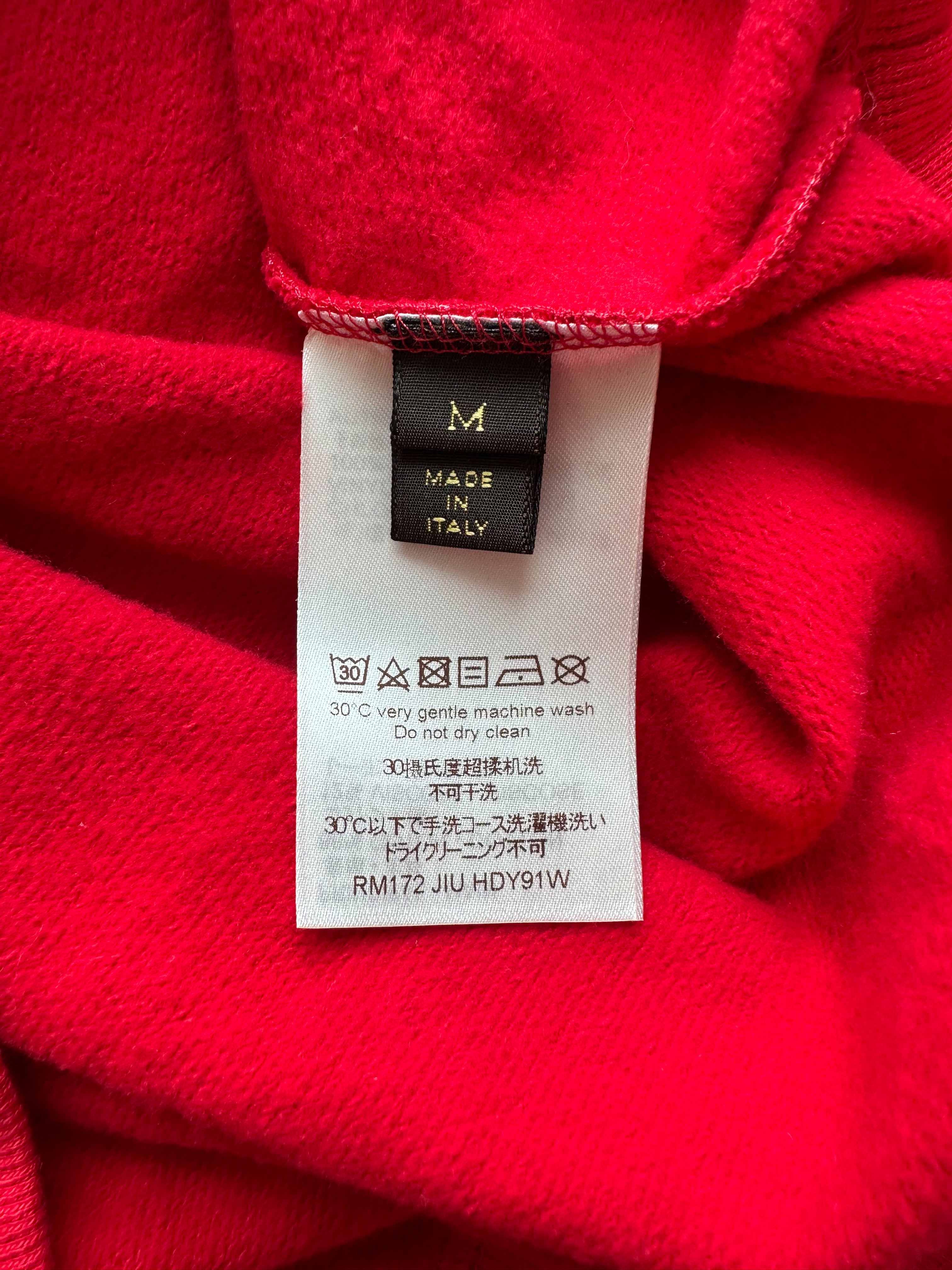 Supreme lv hot sale hoodie tag