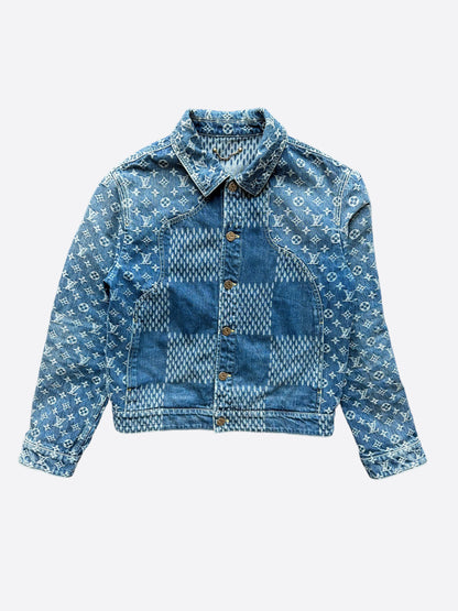 Louis Vuitton Nigo Blue Monogram Denim Jacket