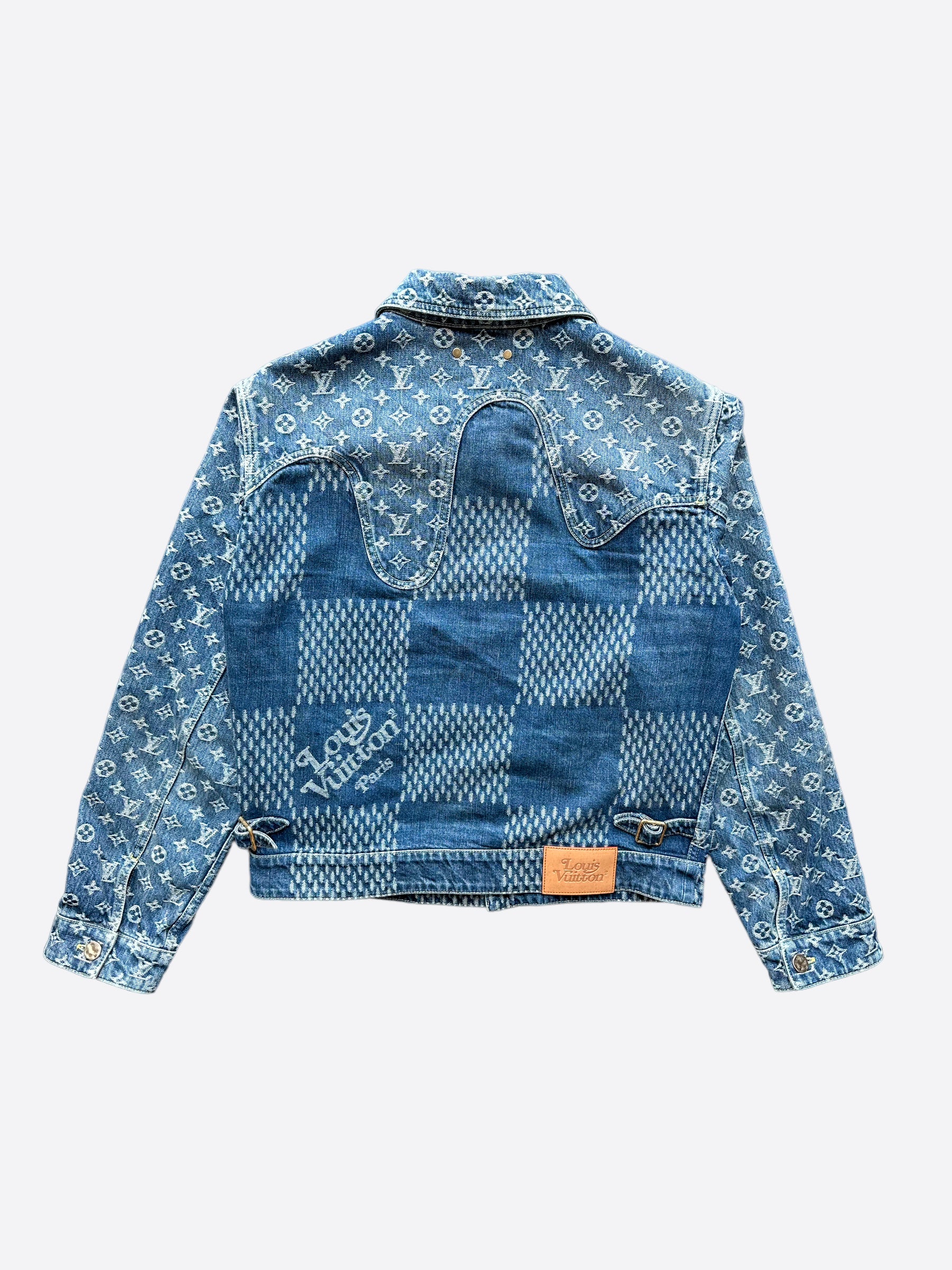 Louis Vuitton Blue Monogram Denim Jacket – Savonches